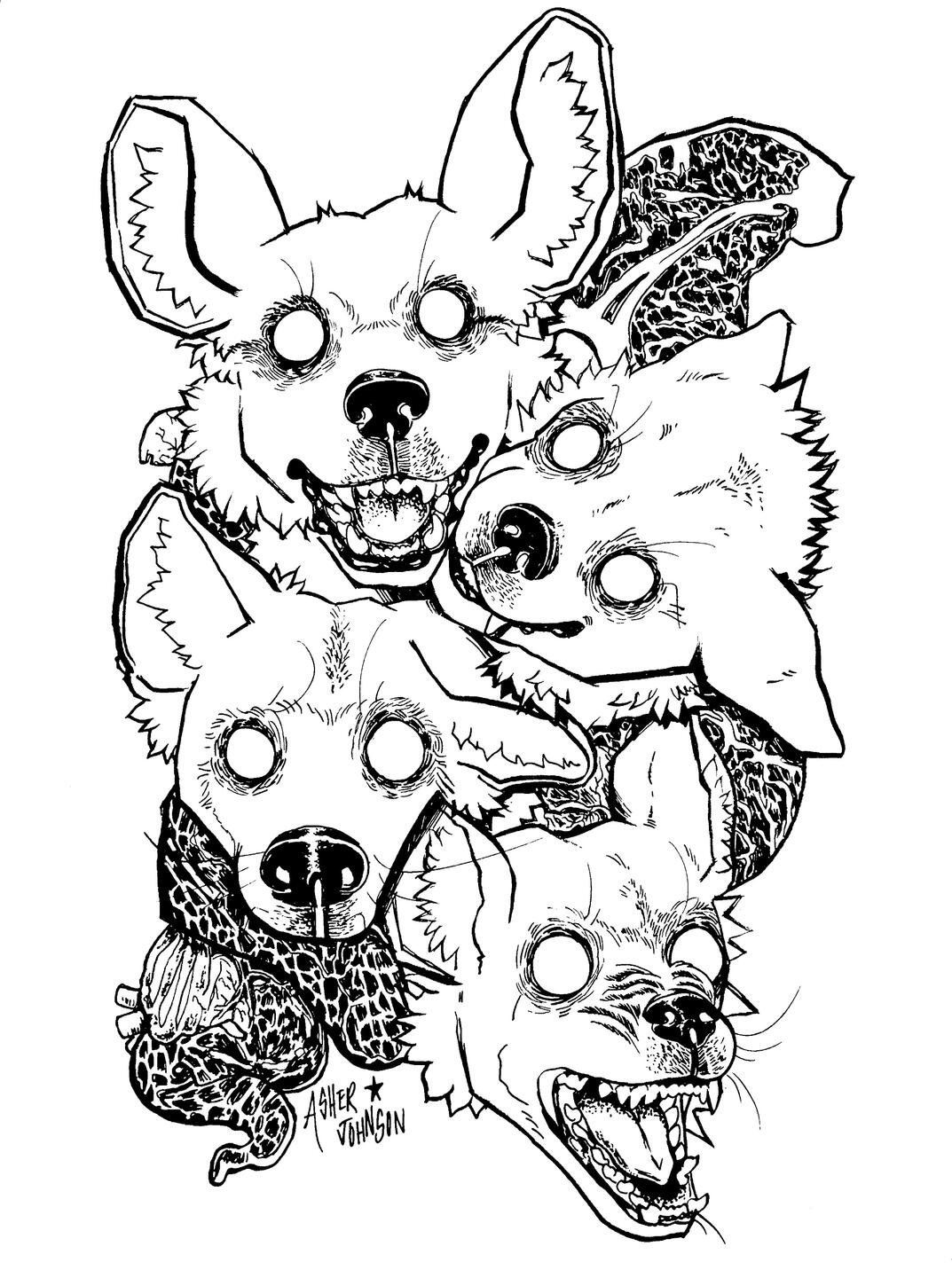 The Hand that Feeds (Traditional Pen and Ink)