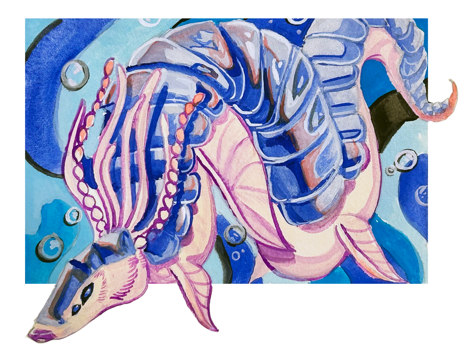 Scubi the Arbiter (Traditional Gouache Paint)